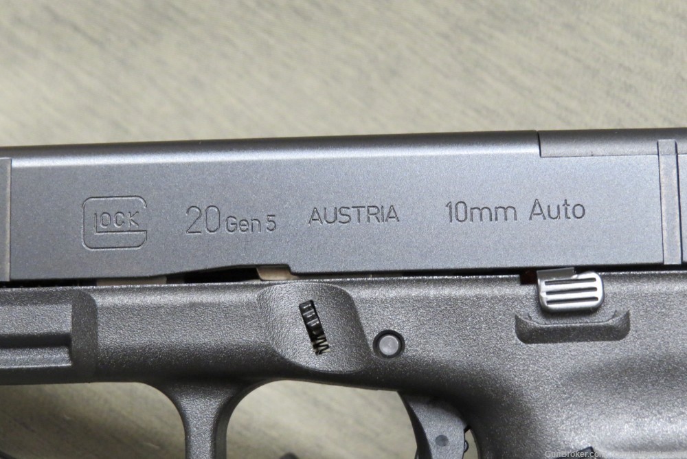 Glock G20 GEN5 MOS 10mm Pistol PA205s203MOS 15+1-img-2