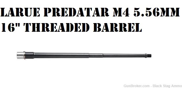 LaRue Tactical PredatAR M4 5.56mm Threaded Barrel 16" larue ar15 barrel-img-0