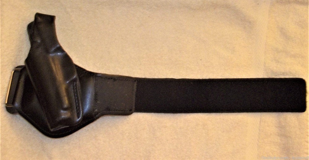 RARE Cobra Gun Skin LEFT HAND Leather Ankle Holster  Sig P238 Colt Mustang -img-7
