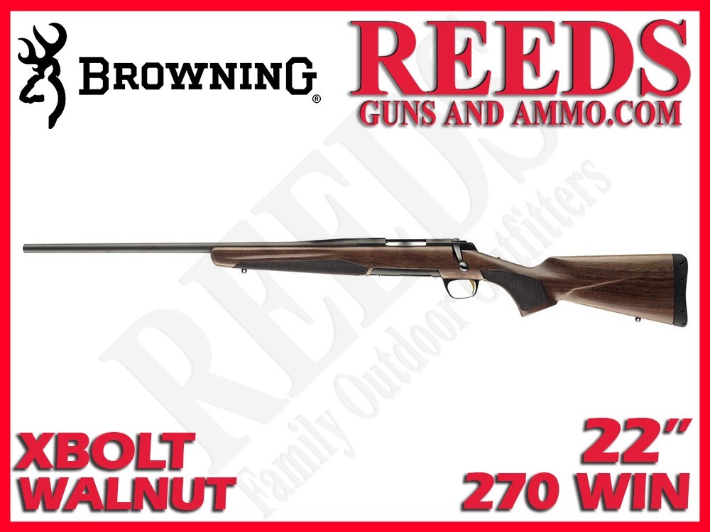Browning Xbolt Hunter Walnut Blued Left Hand 270 Win 22in 035255224-img-0