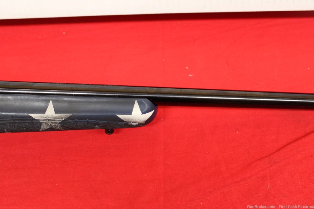 Ruger American Rimfire w/ American Flag Finish and Patriotic Engraving.-img-3