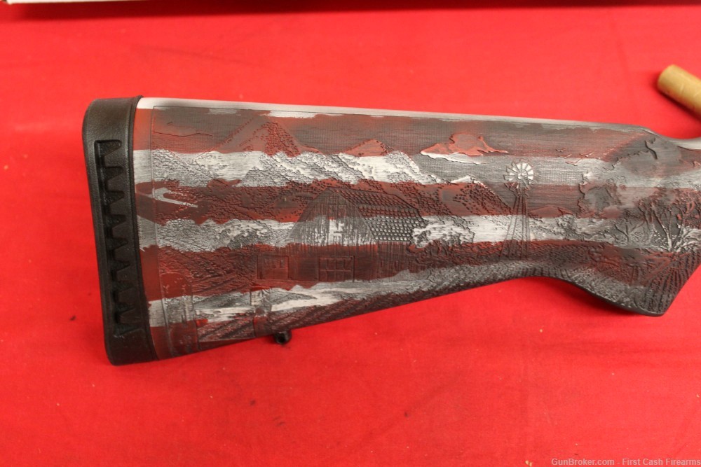 Ruger American Rimfire w/ American Flag Finish and Patriotic Engraving.-img-2