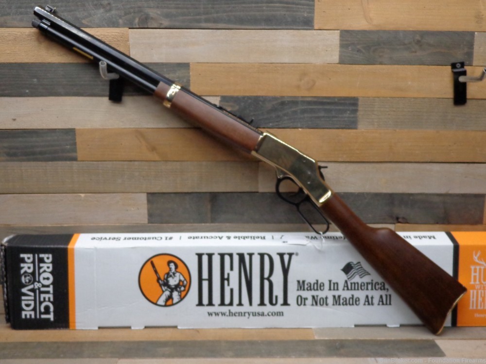NEW - Henry Big Boy Brass .45 Colt Lever Rifle 20" Octagon H006GC-img-1