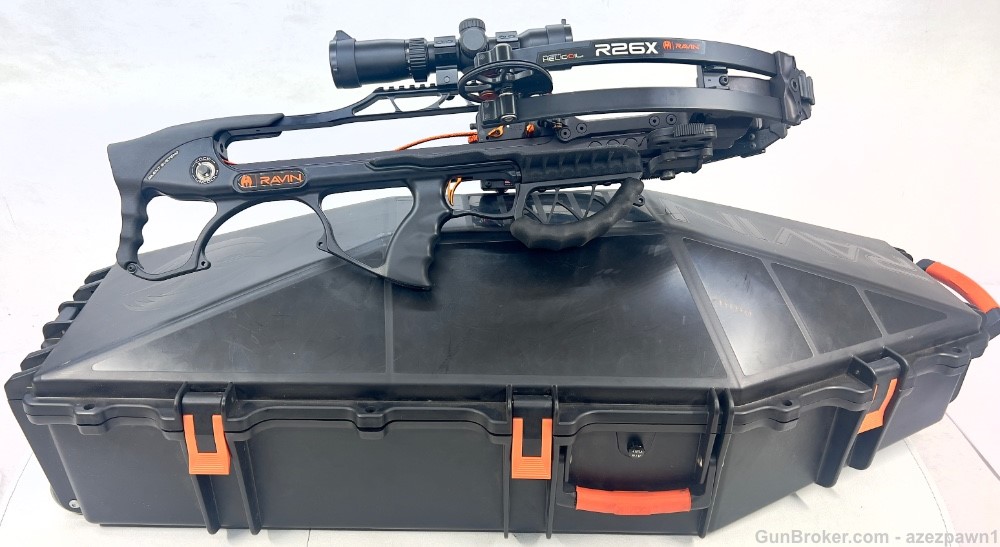 Ravin R26X Crossbow with coffin hard shell case and bolts -img-0