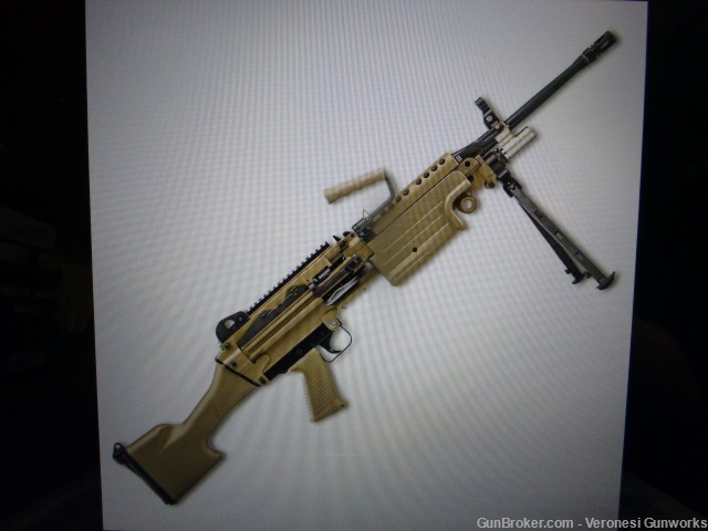 NIB FNH M249S Standard 5.56 18.5" 30 rd FDE SEMI AUTO 46-100170-img-0