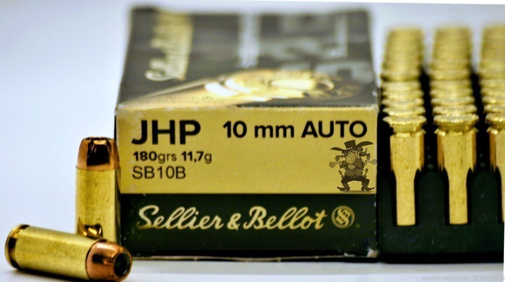 10 mm Sellier & Bellot 10MM 180 Gr JHP Hand Gun Personal Protection 50 RDS-img-2