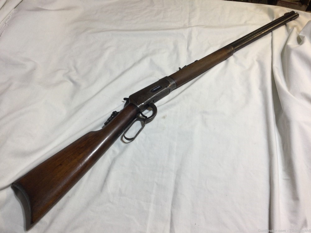 1921 WINCHESTER MODEL 1894 Take-Down LEVER ACTION RIFLE in .25-35 Cal.-img-0