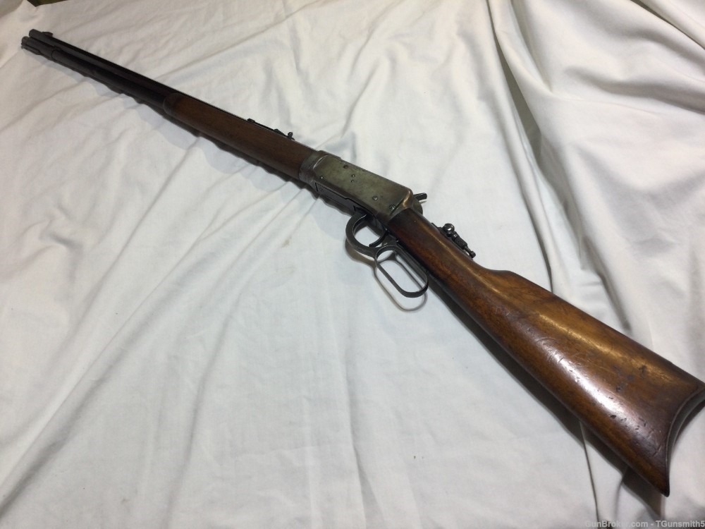 1921 WINCHESTER MODEL 1894 Take-Down LEVER ACTION RIFLE in .25-35 Cal.-img-1