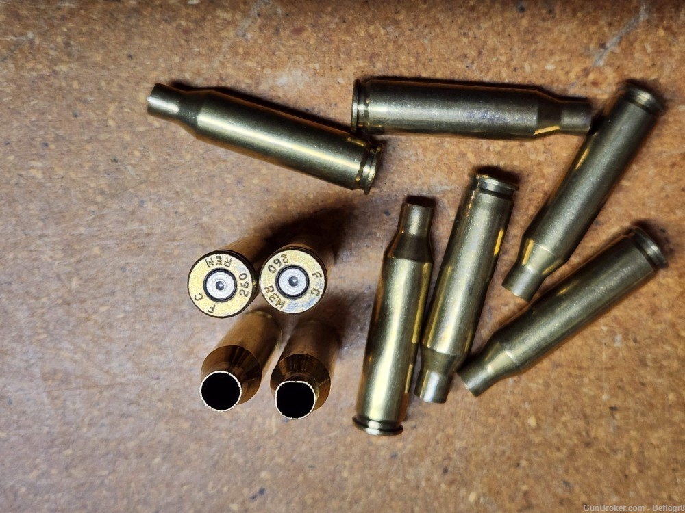 260 Remington once fired Brass, BHA Black Hills Ammo and Federal HS 260 Rem-img-1