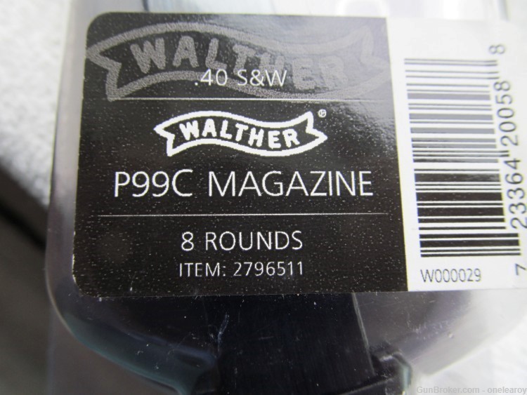 Walther P99C Magazine 40 S&W 8-Round-img-1