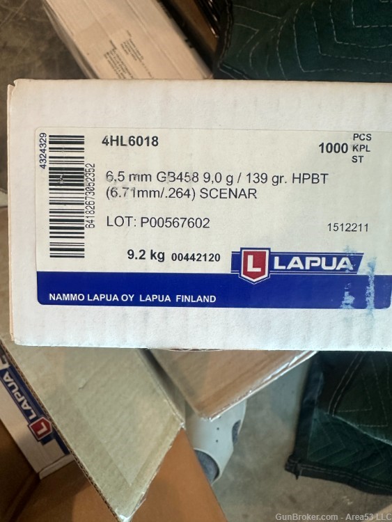 REDUCED - Lapua  Scenar 6.5mm HPBT | 139gr | Box of 1,000 -img-3