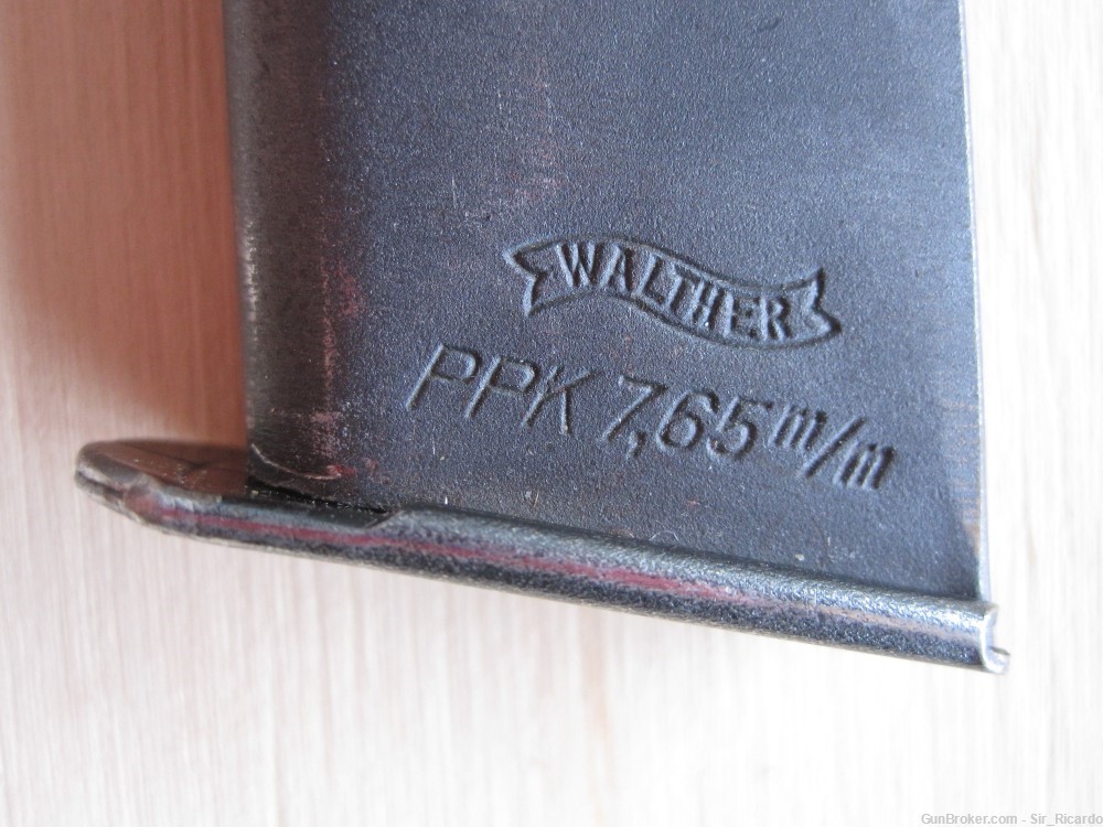 WW2 vintage Walther PPK magazine 7.65mm m/m rare beautiful 5-img-0