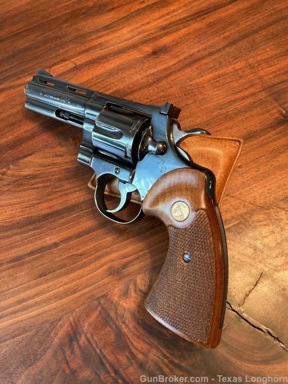 Colt Python .357 Magnum 4” 1966 95%+ RARE Hollow Under Lug Colt Letter-img-44