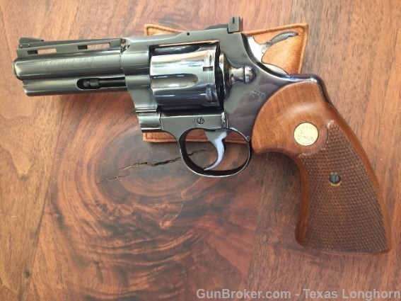 Colt Python .357 Magnum 4” 1966 95%+ RARE Hollow Under Lug Colt Letter-img-4