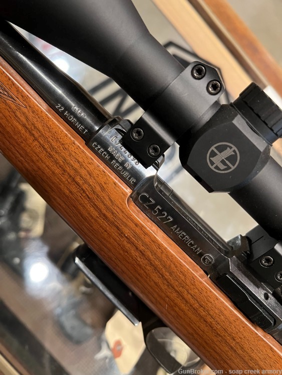 CZ 527 in 22 Hornet with original box and Leupold 3-9-img-1