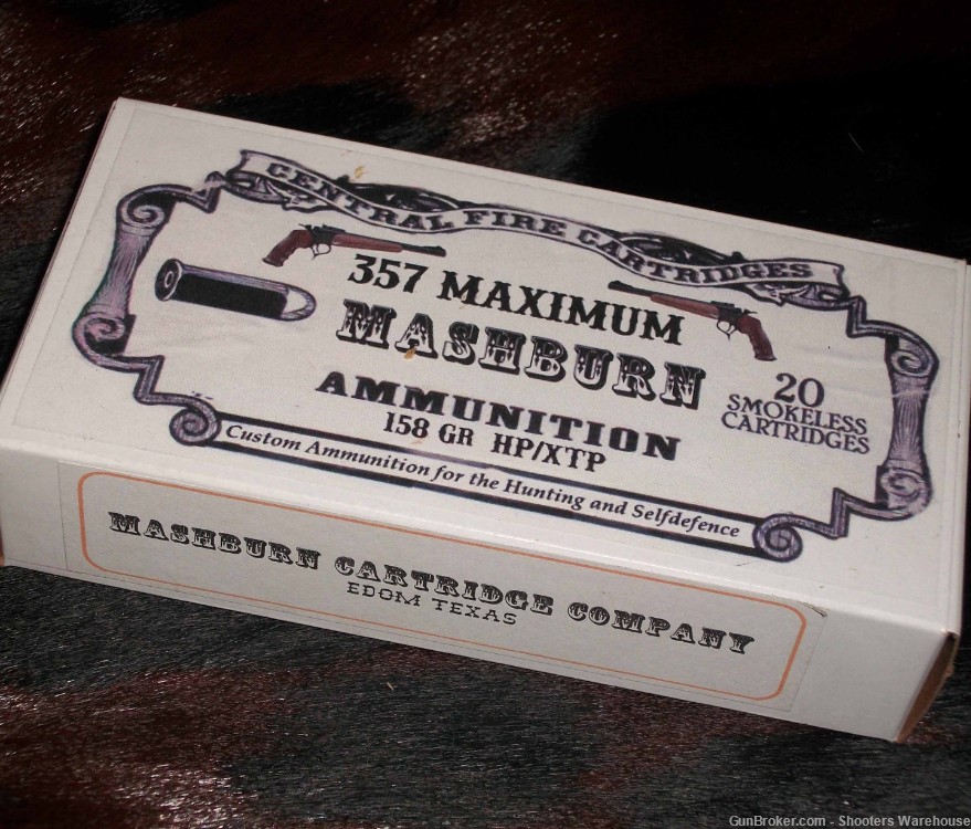 357 Remington Maximum 158gr HP XTP Mashburn Cartridge Company 20rds-img-0