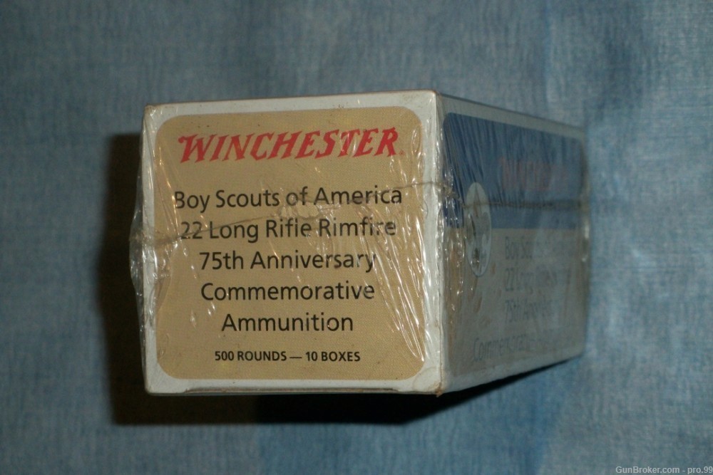 Winchester Boy Scouts 75th Aniv, 22lr Brick 500 Rds 10 Boxes-img-4