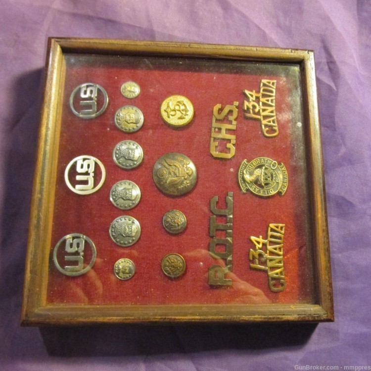 Military Metals In Shadow Box-img-0