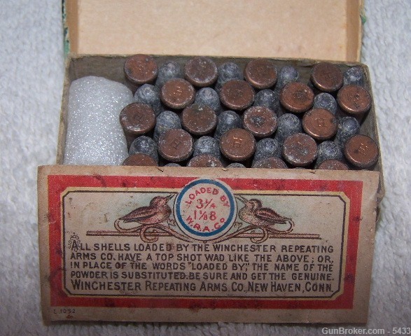 Win  Rifle cartridges, 22 Short, Oct. 24th  PATENT DATE-img-1