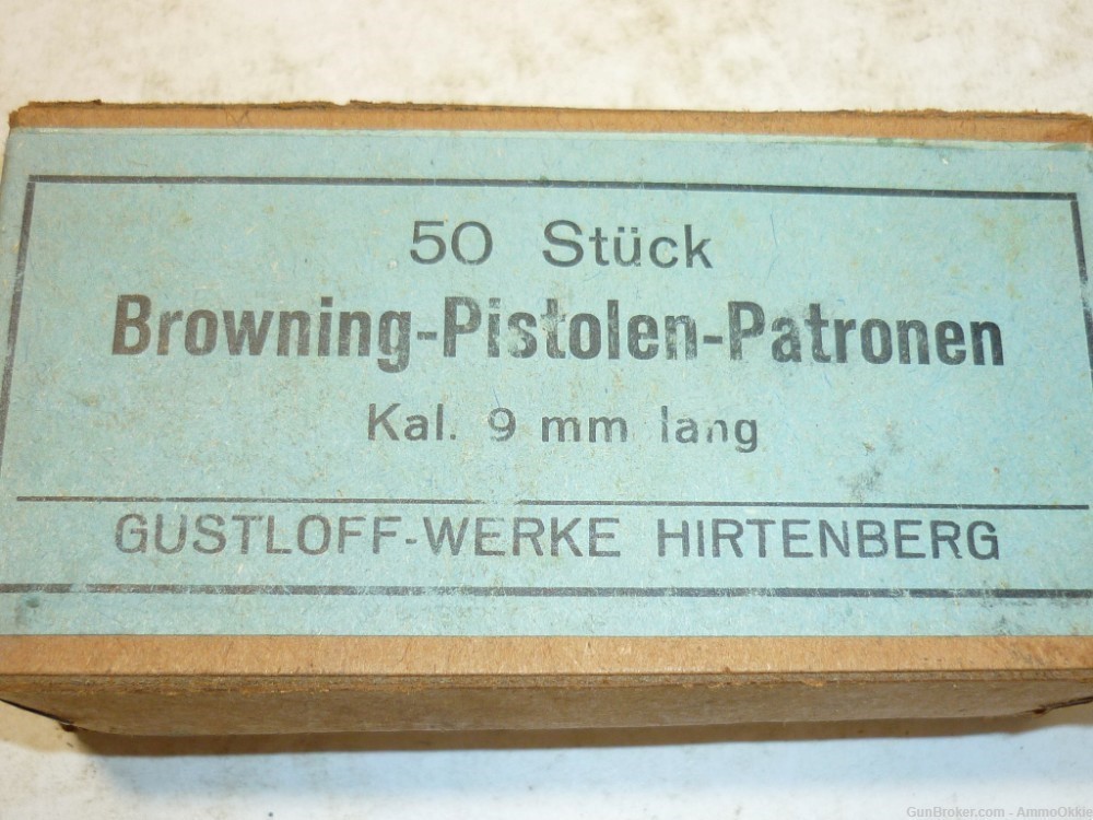 50rd - AUSTRIAN WW2? - 9mm BROWNING LONG - 9x20 - Swedish m/07 - 9mm Long-img-1