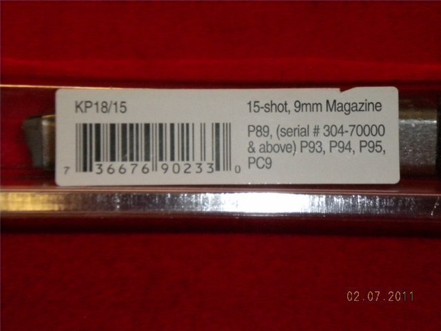 RUGER P89 FACTORY 15rd STAINLESS MAGAZINE 90233-img-2