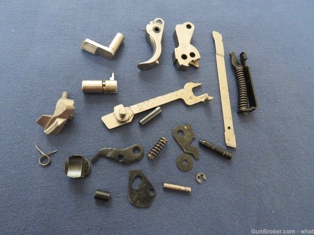 Bersa Thunder .380 Pistol Small Parts Lot Hammer Trigger Etc Nickel Plated-img-0