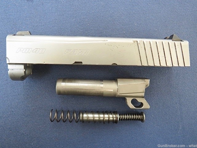 Kahr Arms PM40 .40 Stainless Steel Pistol Slide + Recoil & Barrel Assembly-img-0