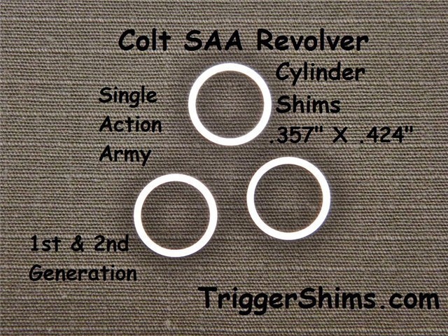 Colt Single Action Army Cylinder Shims - Shim Kit - 4 Pak-img-0
