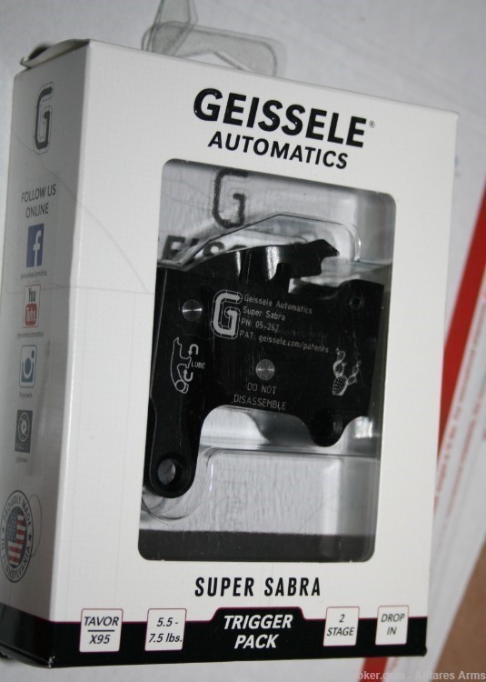 Geissele Super Sabra Tavor Trigger Pack IWI X95 SAR NEW 05-267-img-0