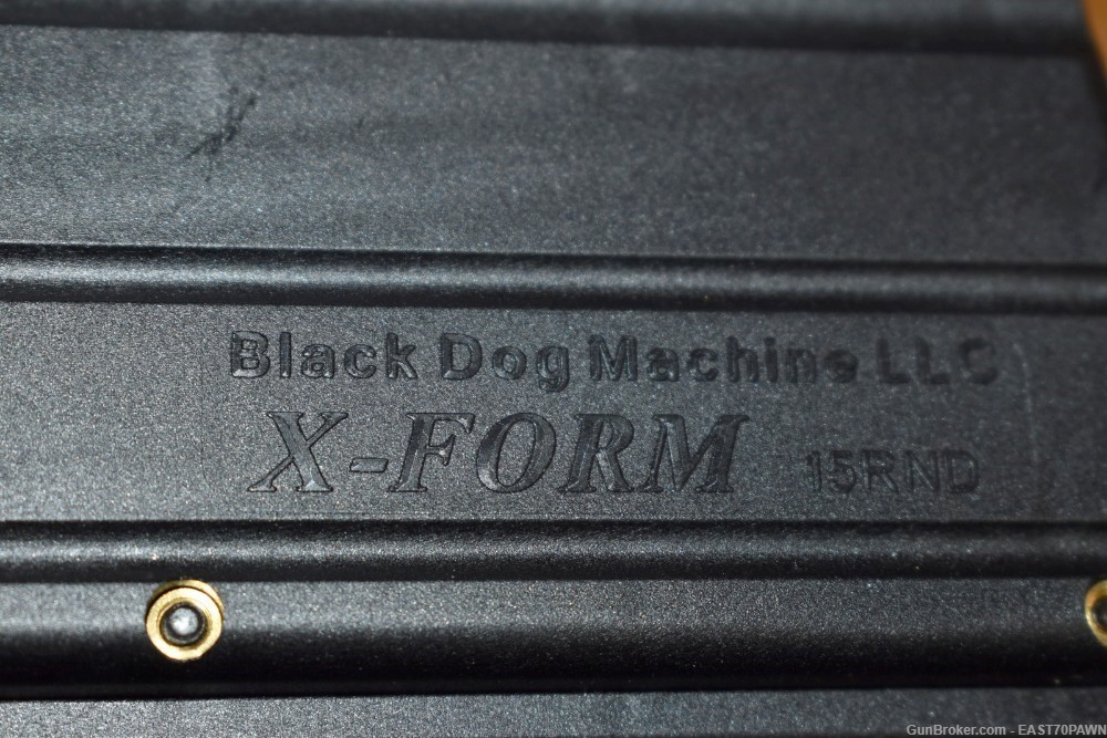 Lot of (4) Black Dog Machine X-Form AR-15 .22 LR 15-RD Magazines Black/SS-img-2