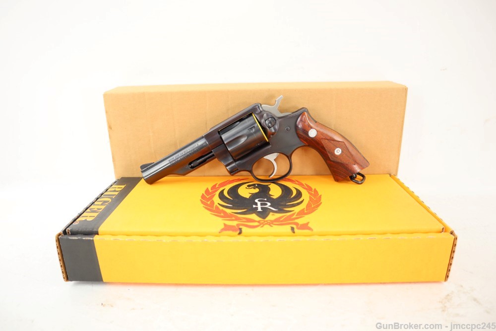 Rare Very Nice Ruger Police Service-Six 380 Rimmed Revolver W/ Original Box-img-0