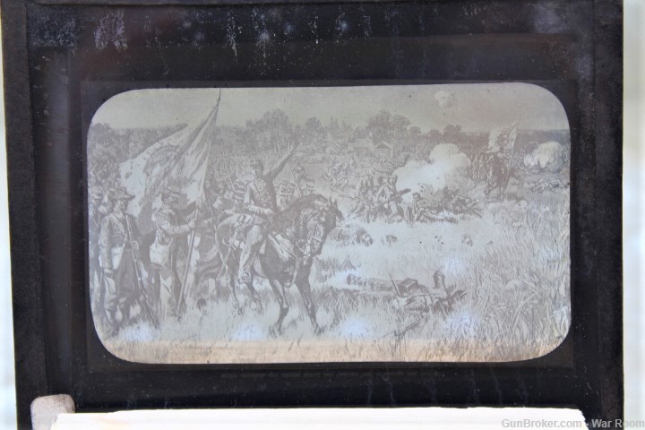 Magic Lantern Slide by J.W. black Depicting the Battle of Bull Run-img-1