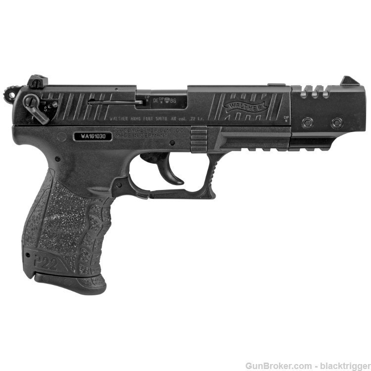 Walther 5120334 P22 Target CA Compliant 22LR 5" 10+1 Black Frame Black Poly-img-2