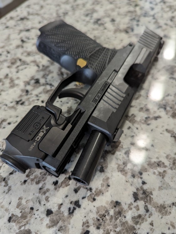 Modified Sig P365X with Surefire XSC, Holster, 17 Magazine, and Wilson grip-img-1