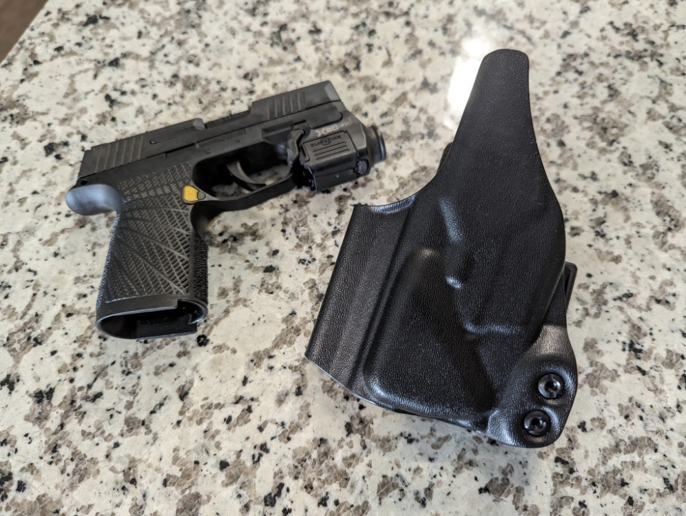 Modified Sig P365X with Surefire XSC, Holster, 17 Magazine, and Wilson grip-img-7