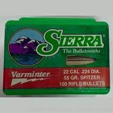 sierra 22cal .224 55gr  spitzer varminter -img-0