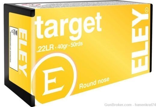 ELEY TARGET 22LR 40GR RN 50RD -img-0