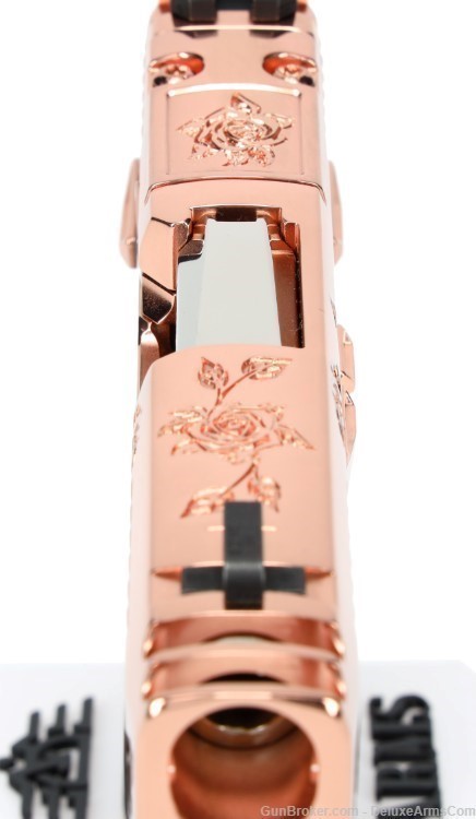 NEW CUSTOM Sig Sauer P365 XL ROSE 9mm Real Rose Gold Plating and Engravings-img-3