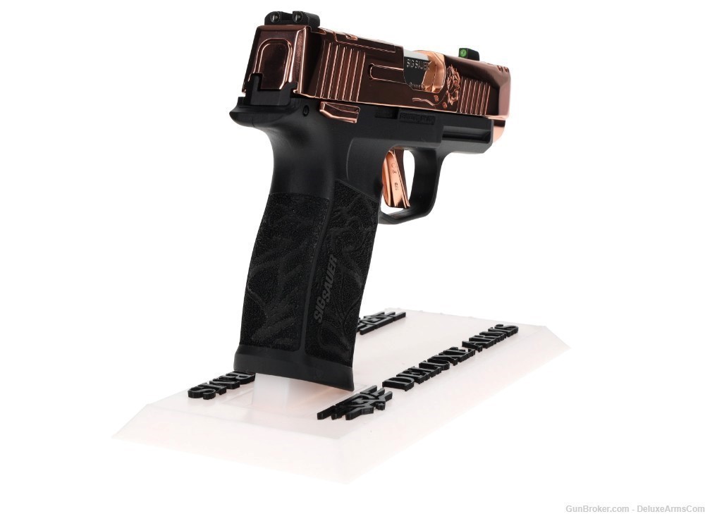 NEW CUSTOM Sig Sauer P365 XL ROSE 9mm Real Rose Gold Plating and Engravings-img-15
