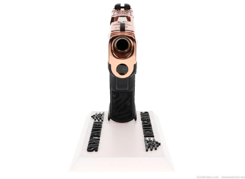 NEW CUSTOM Sig Sauer P365 XL ROSE 9mm Real Rose Gold Plating and Engravings-img-8