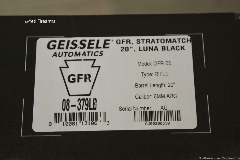 Geissele GFR 6mm ARC Stratomatch 20” Luna Black 08-379LB No CC Fee-img-11
