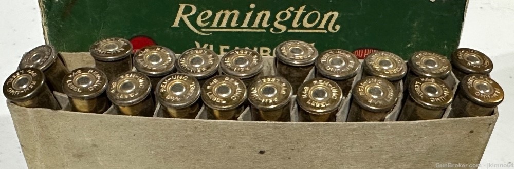 20 rounds of Remington Kleanbore 8mm Lebel 170 SP brass cased ammo-img-2