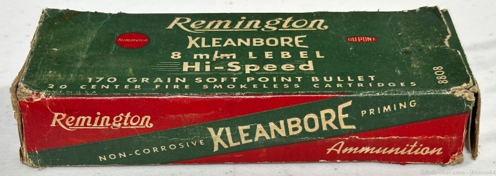 20 rounds of Remington Kleanbore 8mm Lebel 170 SP brass cased ammo-img-1
