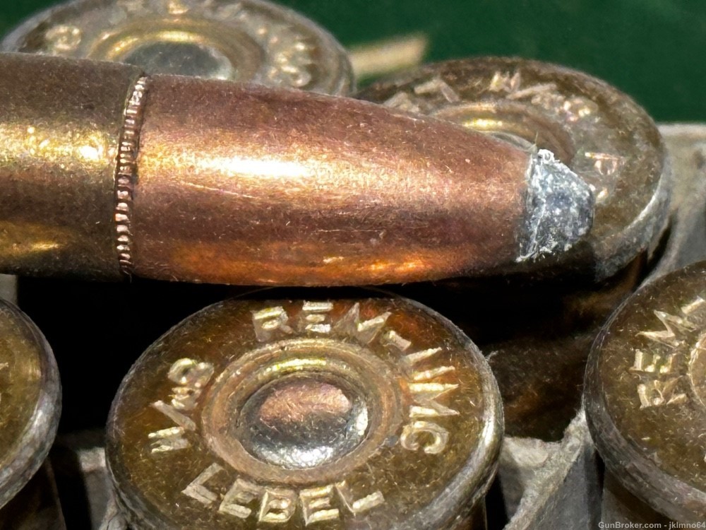 20 rounds of Remington Kleanbore 8mm Lebel 170 SP brass cased ammo-img-5