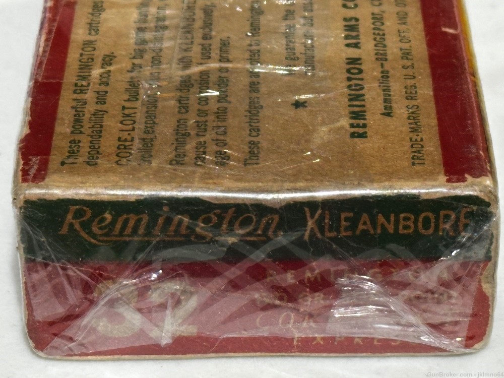 20 rounds of Remington Kleanbore 32 Remington 170 grain SP brass cased ammo-img-2