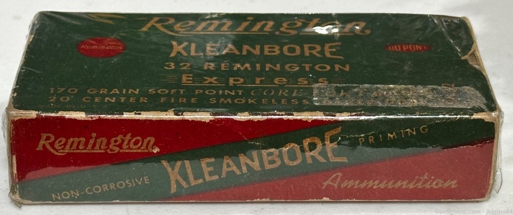 20 rounds of Remington Kleanbore 32 Remington 170 grain SP brass cased ammo-img-4