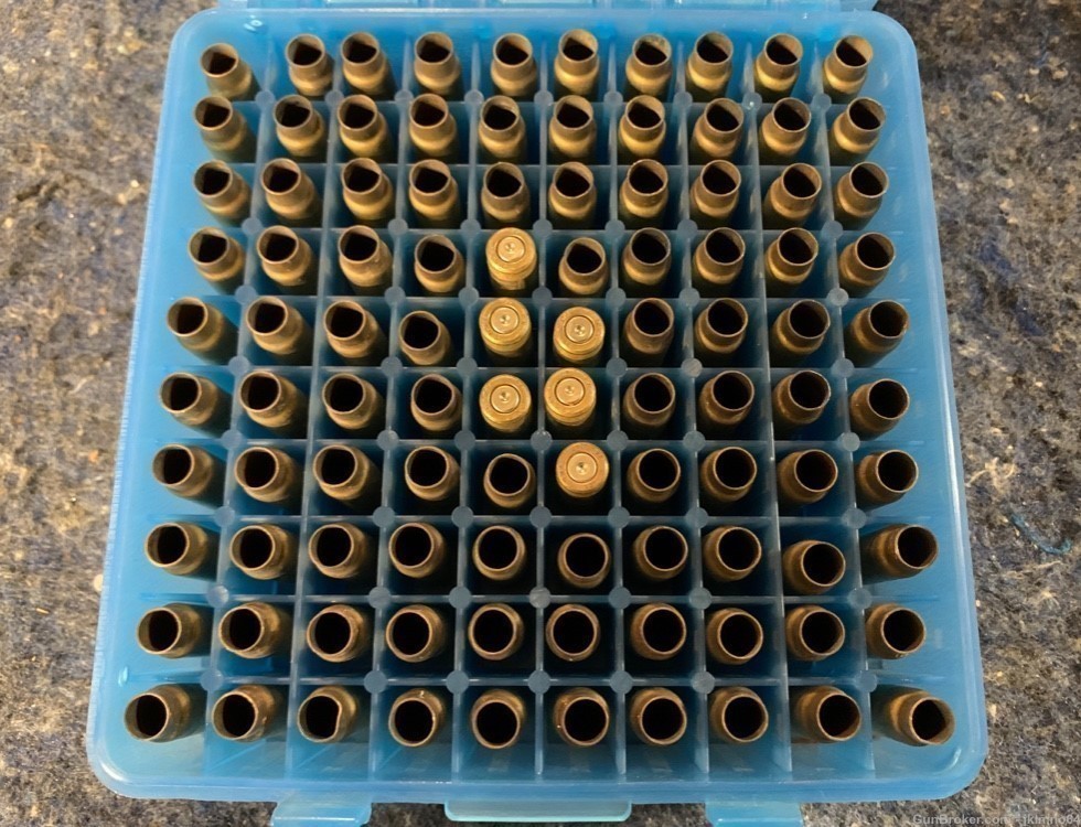 100 pieces 1x fired FNH 5.7 x 28 5.7x28 brass cases in ammo case-img-0