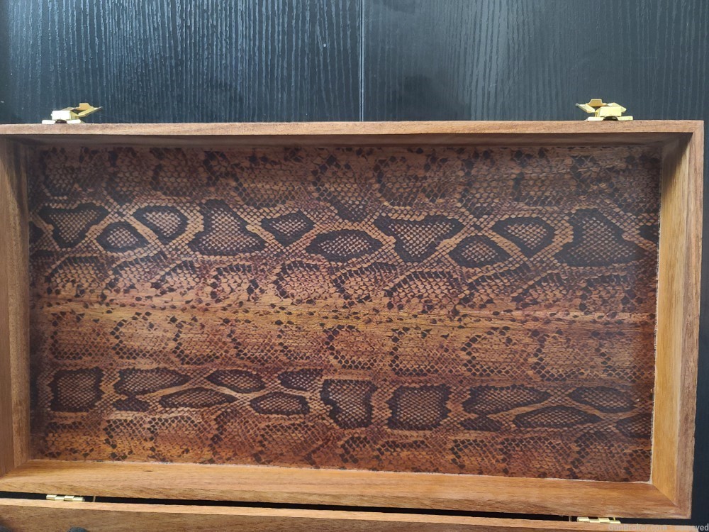 Colt wood storage/ presentation box. 17x9x4 inches. FREE SHIPPING -img-3
