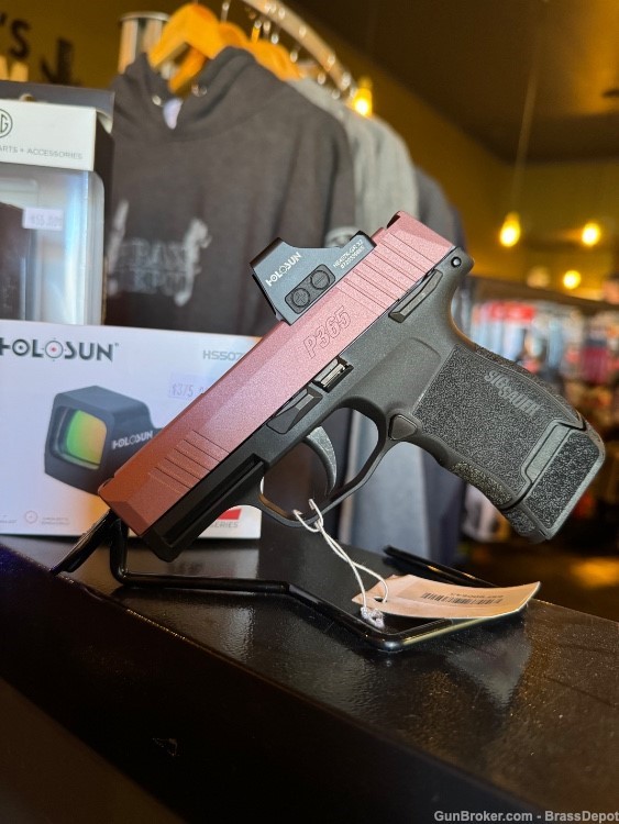 New P365 CA - Blush Color, Holosun sight, extended mag handle -img-4