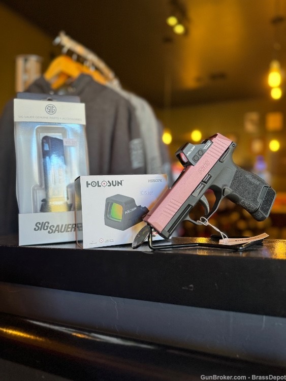 New P365 CA - Blush Color, Holosun sight, extended mag handle -img-1